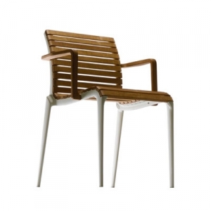 fauteuil bridge de jardin - Teak  chair Alberto Meda