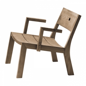 chaise basse avec accoudoirs - Solo Wim Segers