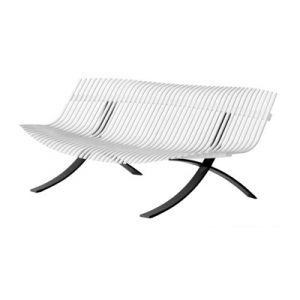 banc de jardin - pitement noir - Charivari Juliette Liberman